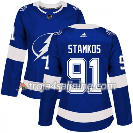Tampa Bay Lightning tröja Steven Stamkos 91 Adidas 2017-2018 Blå Authentic - Dame NHL Tröjor Tampa Bay Lightning tröja Steven Stamkos 91 Adidas 2017-2018 Blå Authentic - Dame NHL Tröjor